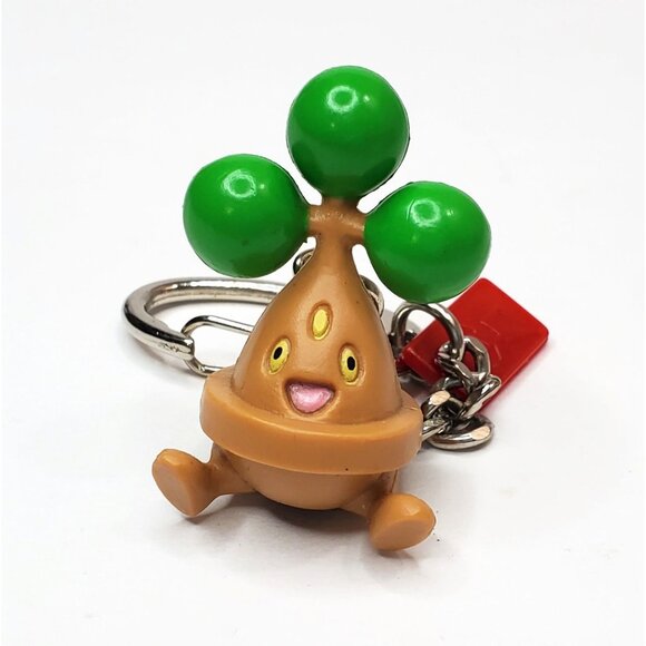 Pokemon Nintendo Bonsly Keychain Bag Clip Zipper Pull 2007 - Picture 1 of 2